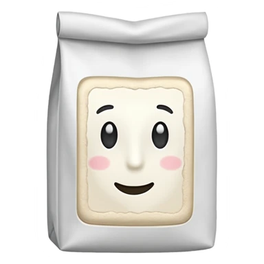 bag of flour sticker