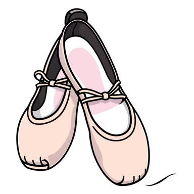 ballet slippers pink sticker