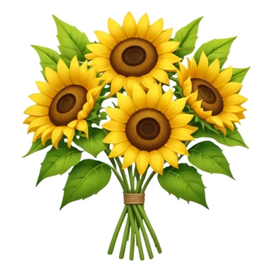 bouquet of sunflower sticker
