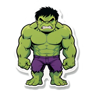 Hulk minkey sticker