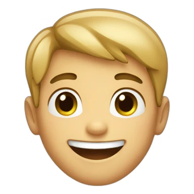 a boy with cute smile sticker