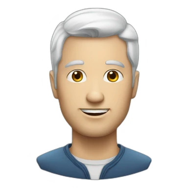 white man avatar sticker