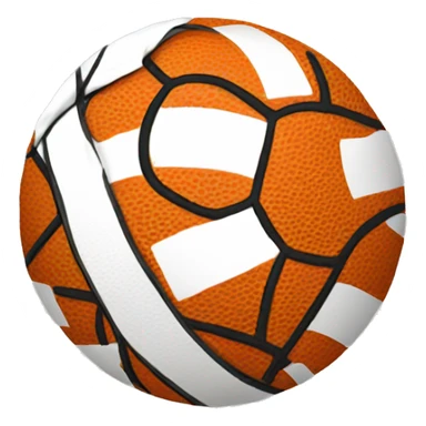 Basketball in the shape of football sticker