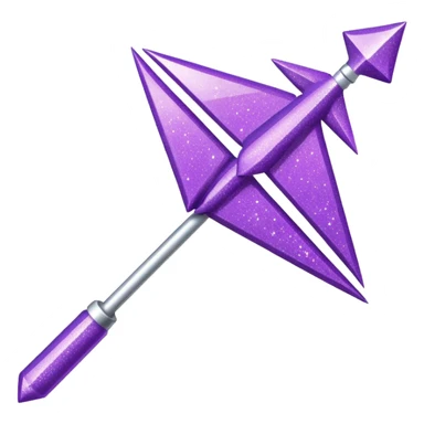 flecha para direita com glitter e roxa > sticker