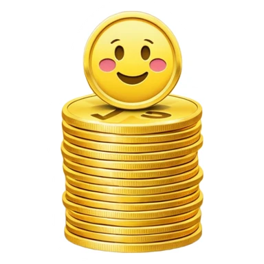 The secret to success emoji that looks like digital currency sticker