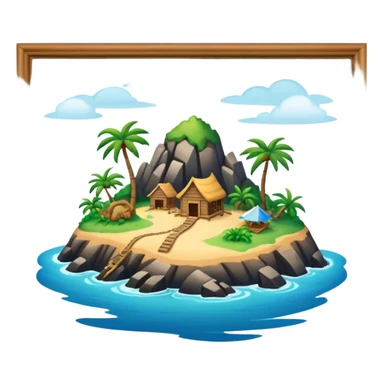 An island where mistakes happen sticker
