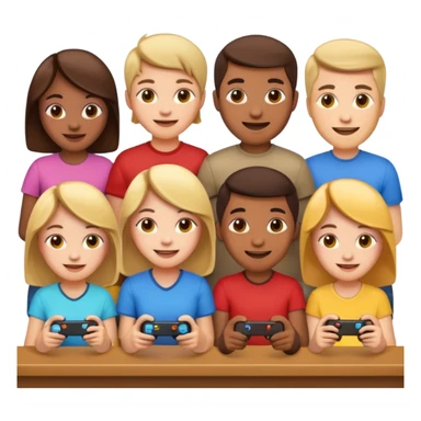 group gameing emoji sticker