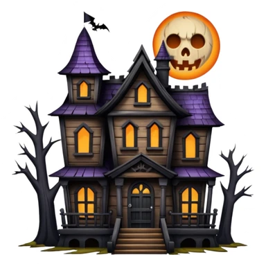 haunted house sticker