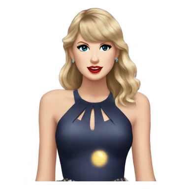 Taylor swift at night sparkle sticker