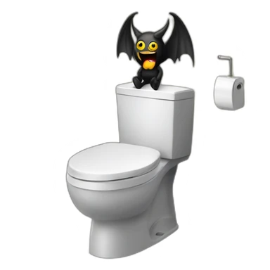 Lucifer on the toilet sticker
