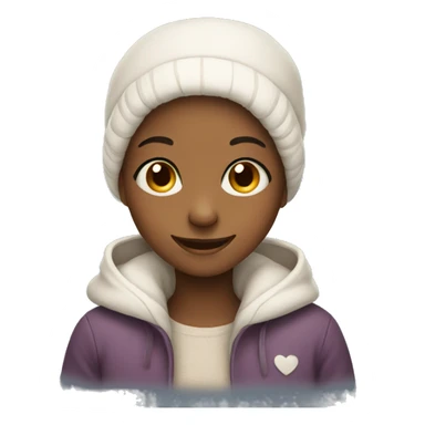 smiling girl cozy sticker