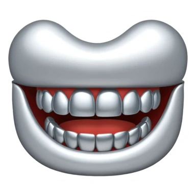 silver grillz sticker
