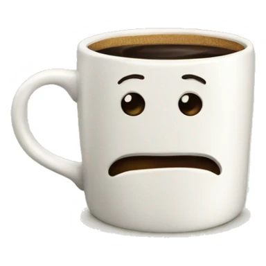 vintage mug with coffee in it sticker