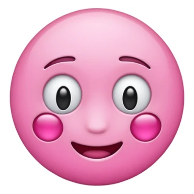 Emoji pink sticker