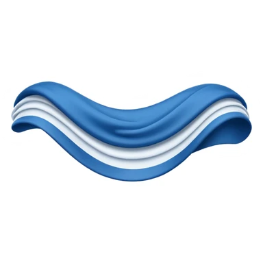 Wave Banner — blue cloth + white crest,Royal Banners sticker