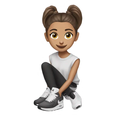 Ariana grande wearing 27C Nikes  sticker