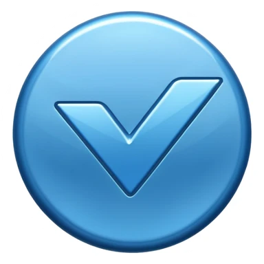 blue shiny checkmark for peer shoutouts sticker