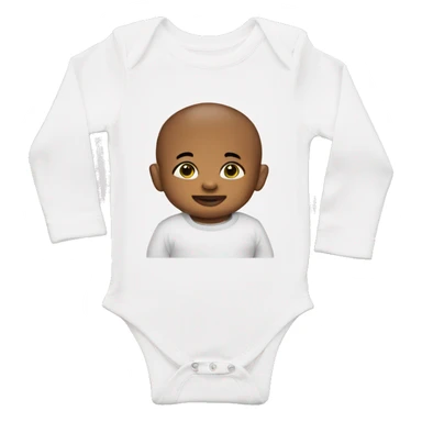 baby in long sleeve bodysuit sticker