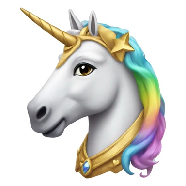 queen unicorn sticker