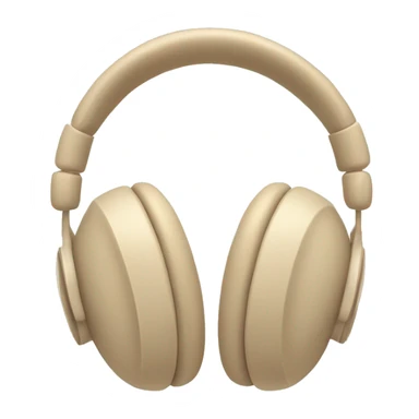 beige apple headphones with beige bows sticker