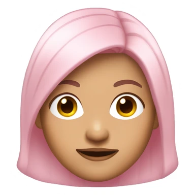Light pink hair Asian Spanish woman super hero sticker
