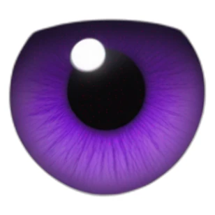 majestic godly violet iris eyeball serious intense symmetrical knowledgable sticker