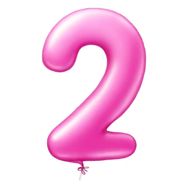 pink-balloon-shaped-like-number-1 sticker