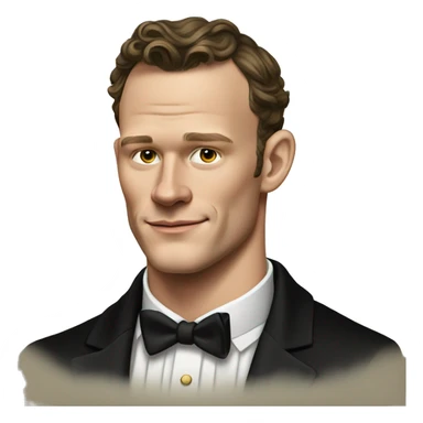 Jonathan Toews in black tuxedo; Renaissance art style sticker