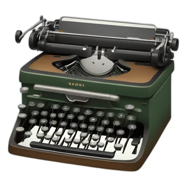 vintage typewriter sticker