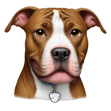 Pitbull wearing Jordan's sticker