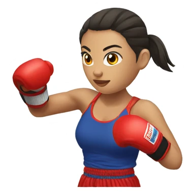 muay thai female sticker