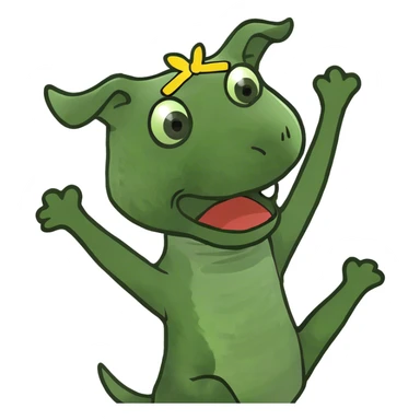 Dog doing a backflip  sticker