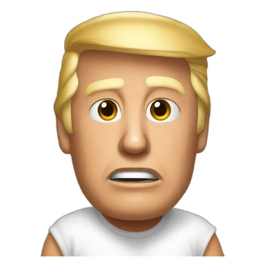 Donald trump in prison with his cell mate behind him sticker