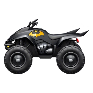 batmobile atv quad cross sticker