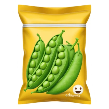 edamame snack bag sticker