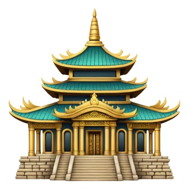 Temple, asian sticker
