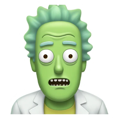 Pickle Rick and Morty sticker