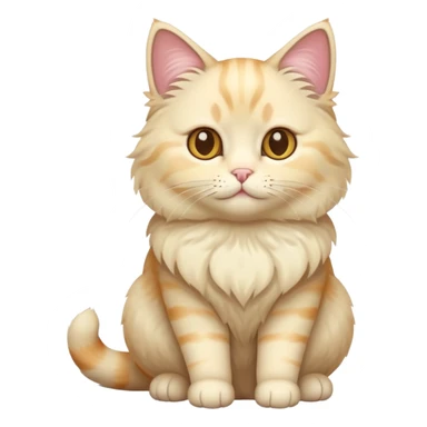 Cream colored cat sticker