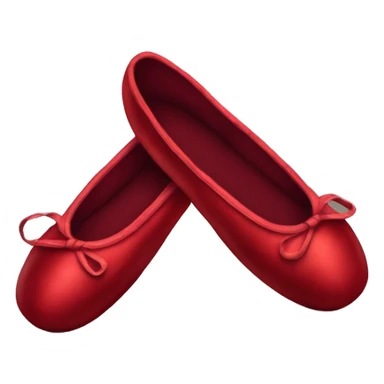 Deep red ballet slippers sticker