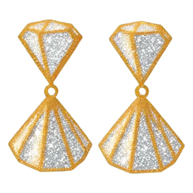 SPARKLY DIAMOND GLITTER earrings sticker