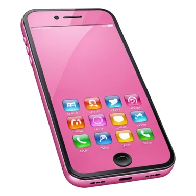 pink cell phone sticker