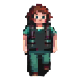 Person fleeing from danger, looking back in fear sticker