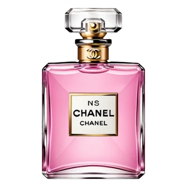 Chanel perfume bottle pink  sticker