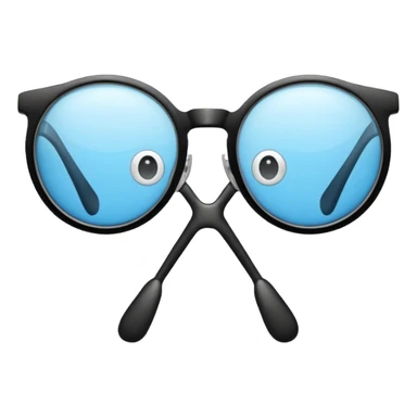 Degli occhiali con delle gambe sticker