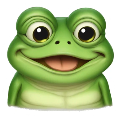 Pepe frog looks like a fat butterfly  sticker