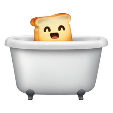 Toaster in a bathtub sticker