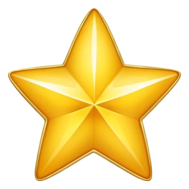 golden and cheerful star icon sticker