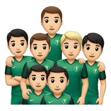 Bursaspor timsağlı bir dikkat çekici emoji beyaz yeşil sticker