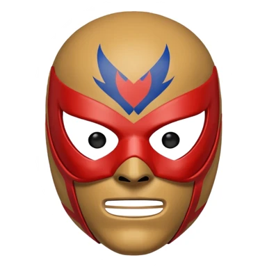 Male wearing a lucha libre wrestling mask  sticker