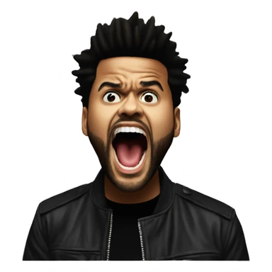 The Weeknd yelling  sticker